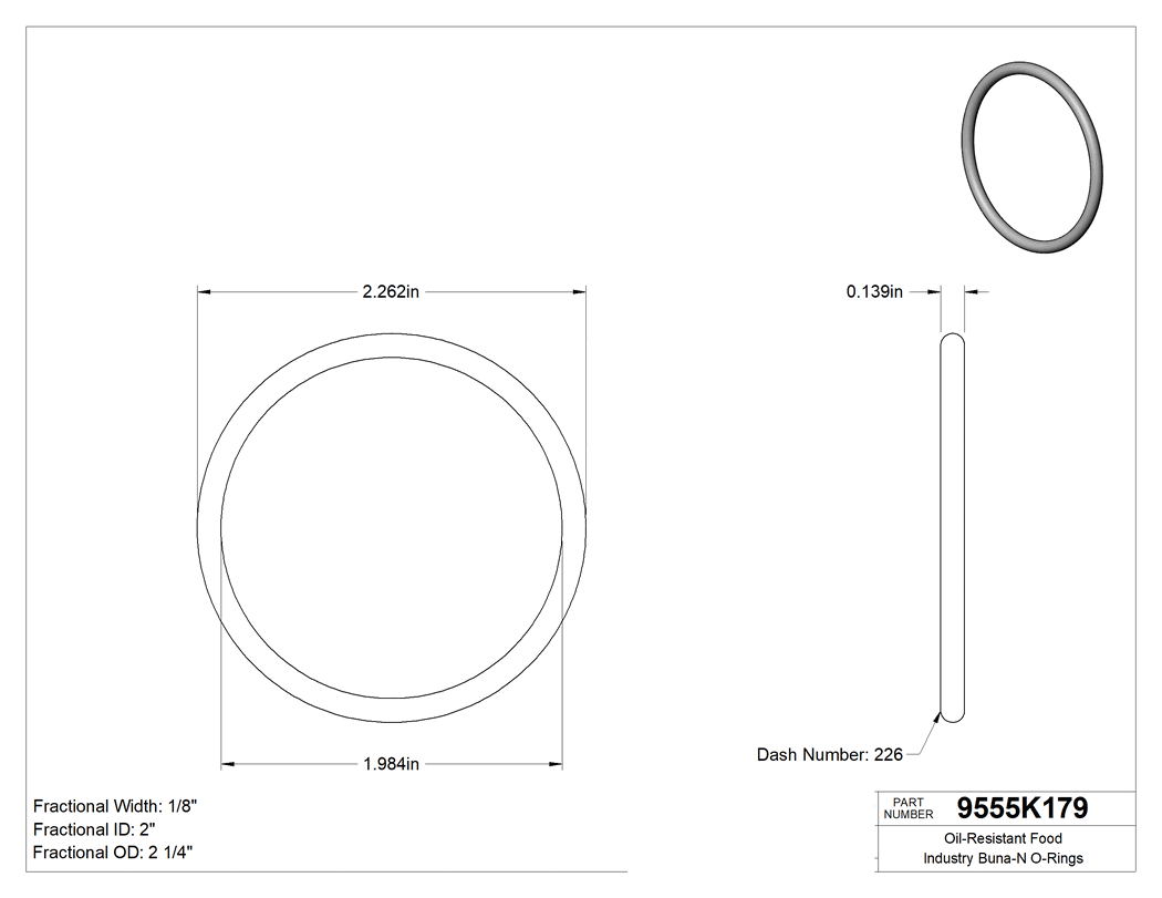 Technical drawing - 9555K179